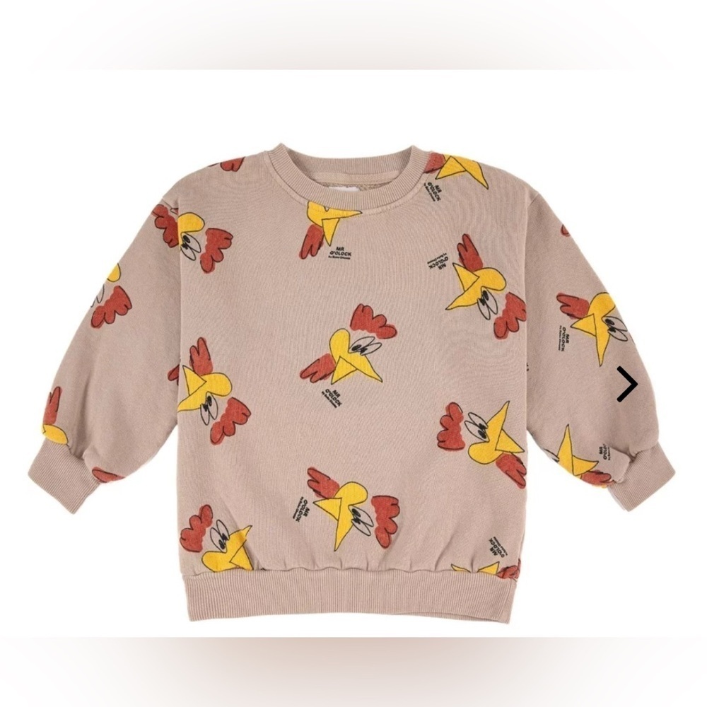 Bobo Choses Mr O’Clock all Over Sweatshirt Brown - Picture 7 of 12